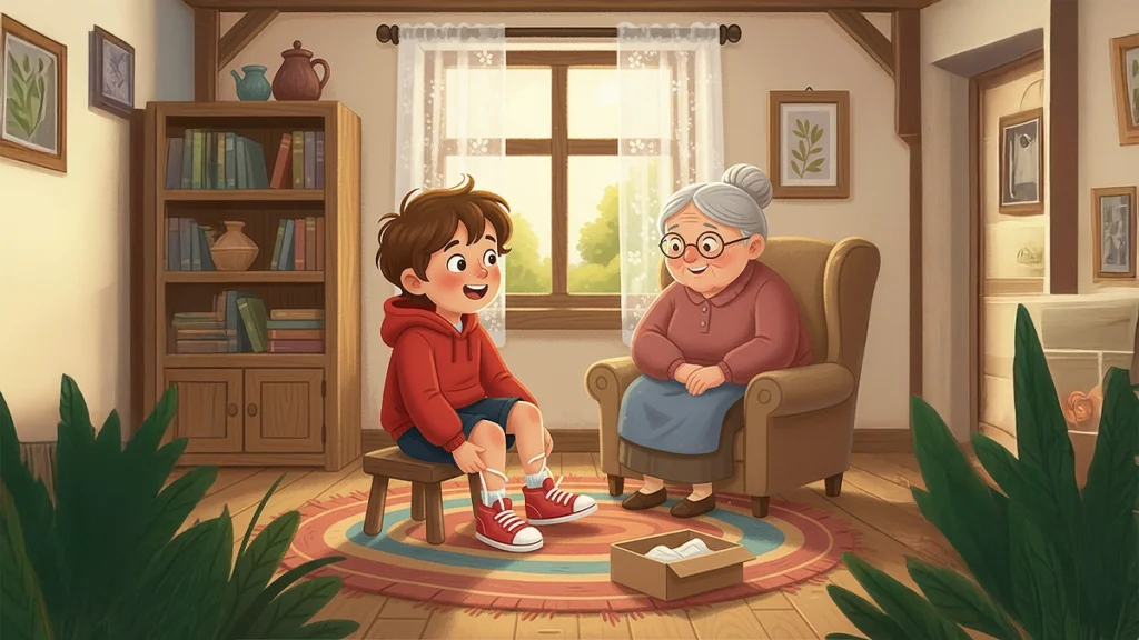 maviş sihirli ayakkabıları giyiyor